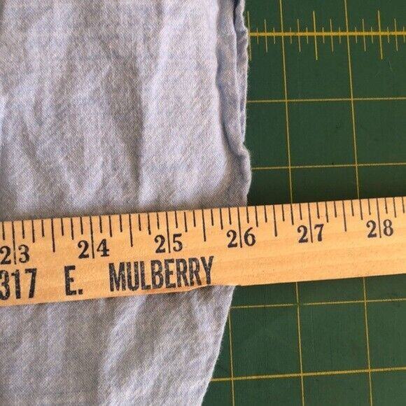 Vintage Citi Craze Women's L Blue Button Front Embroidered Flowers Short Sleeve - Picture 7 of 7